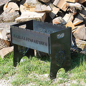 Мангал розбірний на 8 шампурів з індивідуальним гравіюванням - мангал красеня. Мангал для подарунка