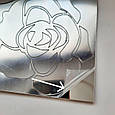 Наклейка на стіну дзеркальна акрил  квіти 35*22 декор 8682, фото 4