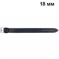 Ремінець шкіряний 649 18х18 чорний