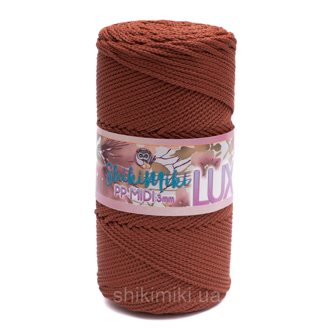 Трикотажний шнур PP Midi 3 mm LUX, колір Цегляний