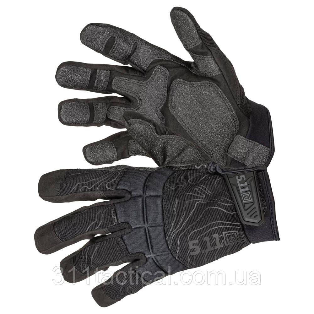 Тактические перчатки 5.11 Tactical Station Grip 2 Gloves Black черные S - фото 1 - id-p1898080104