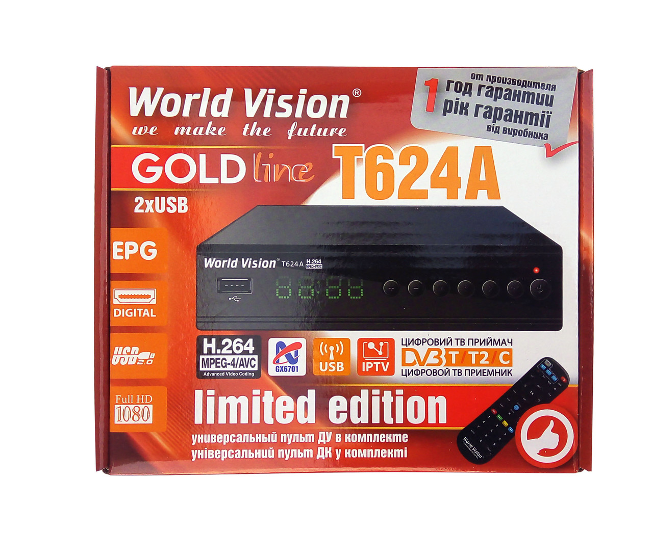 Т2 тюнер World Vision T624A + WI-FI модуль 5Дб дальнобойный + Прошивка под Интернет Гарантия 12 мс - фото 5 - id-p1898077461