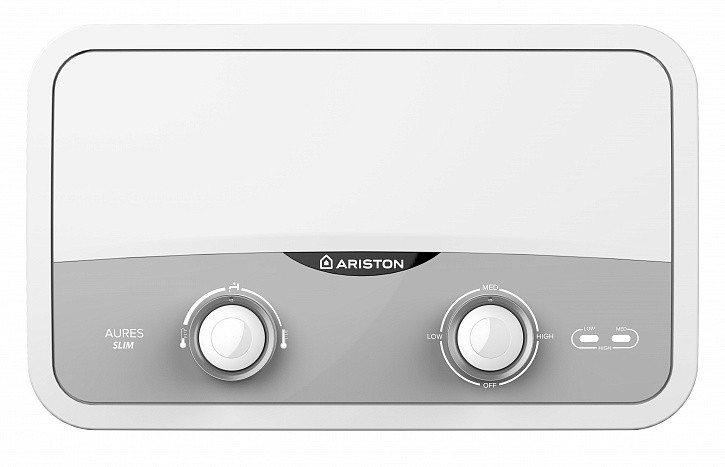 Ariston Водонагрівач електричний проточний AURES SF 5.5 COM 5.5 кВт, 3.1 л/хвилин, А, фото 1