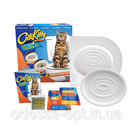 Система привчання кішок до унітазу Citi Kitty Cat Toilet Training, фото 1