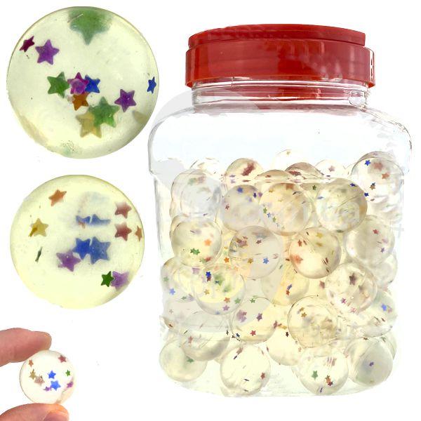 М'ячик стрибунець дитячий прозорий набір 60 шт, фото 1