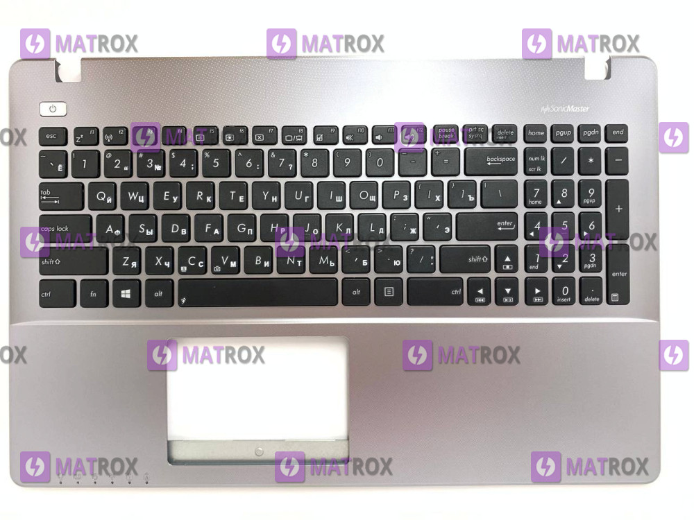 Оригинальная клавиатура для ноутбука Asus X550Z, R510Z, F550Z, A550Z, K550Z series, ru, black, панель - фото 1 - id-p1898135549
