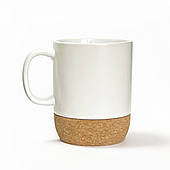 Чашка керамічна МВМ MY HOME з підставкою 320 мл Біла (KP-14 WHITE)