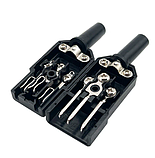 Гніздо мережеве 3pin, під шнур, фото 2