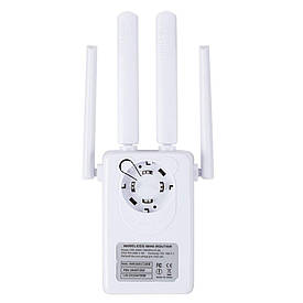 Бездротовий Wi-Fi роутер-повторювач WR09Q, 300 Мбіт/с, підсилювач мережевого сигналу IIEEE802.11 b/g/n з 4 анті