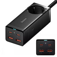 Мережевий зарядний пристрій Baseus GaN3 Pro Desktop Powerstrip 100 W + Cable Type-C to Type-C 100 W Black