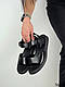 Босоніжки чорні, натуральна шкіра, фото 5