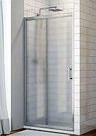 Душові двері в нішу 170х180 розсувні двері для душа двосекційна матове загартоване скло 5мм