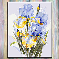 Картина по номерам (набор для росписи) Оригами, Цветы "Букет ирисов" 40*50 см LW31600