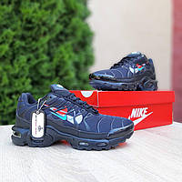 Мужские летние кроссовки Nike TN Air (чёрные) спортивные качественные мягкие кроссы О11022 cross