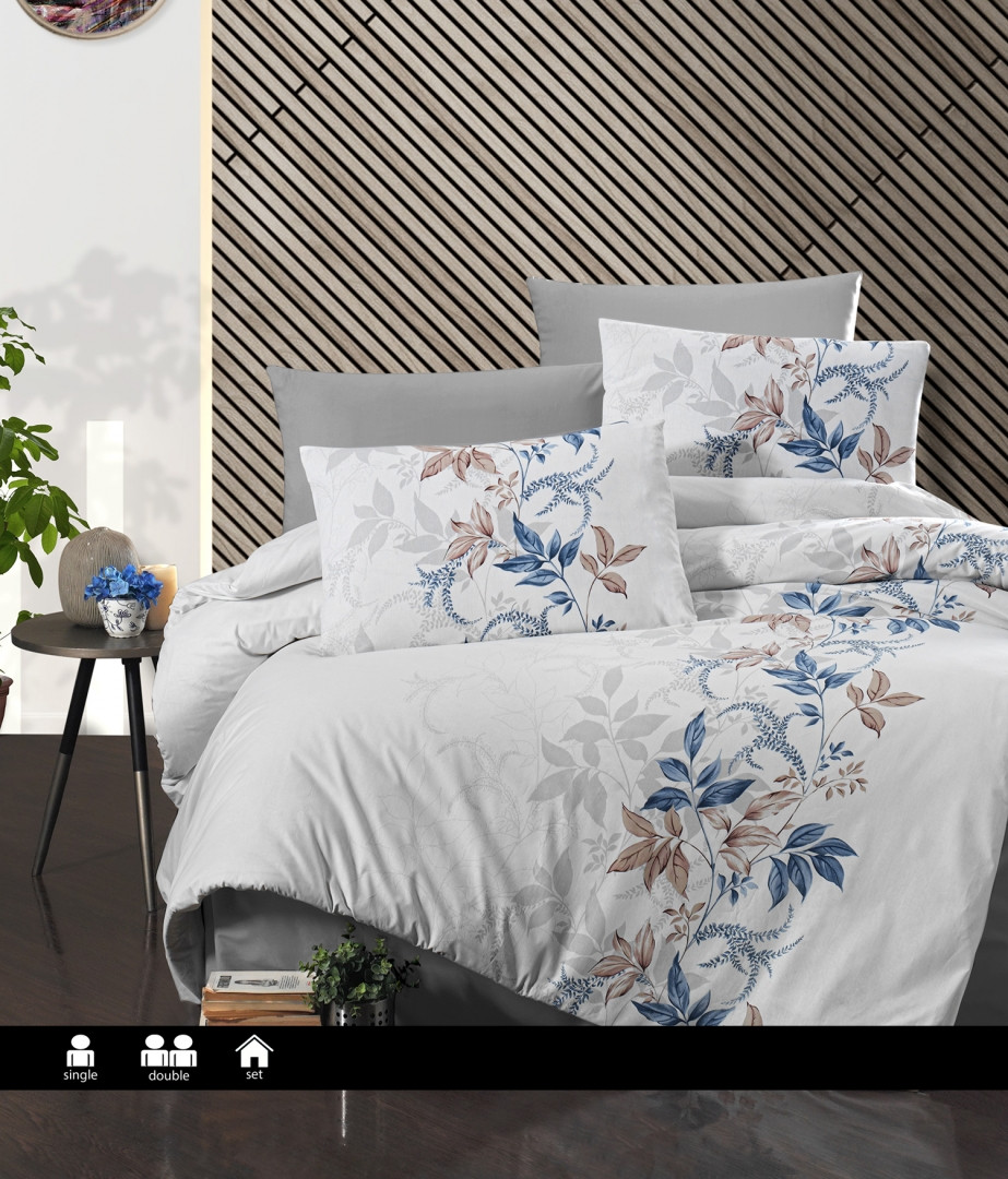 Півтораспальна Турецька Постільна Білизна First Choice Berniss Ранфорс 160х220см, фото 1