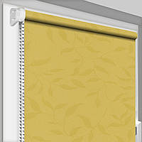 Рулонная штора открытого типа DecoSharm Натура 1895 Желтый Лучшее качество