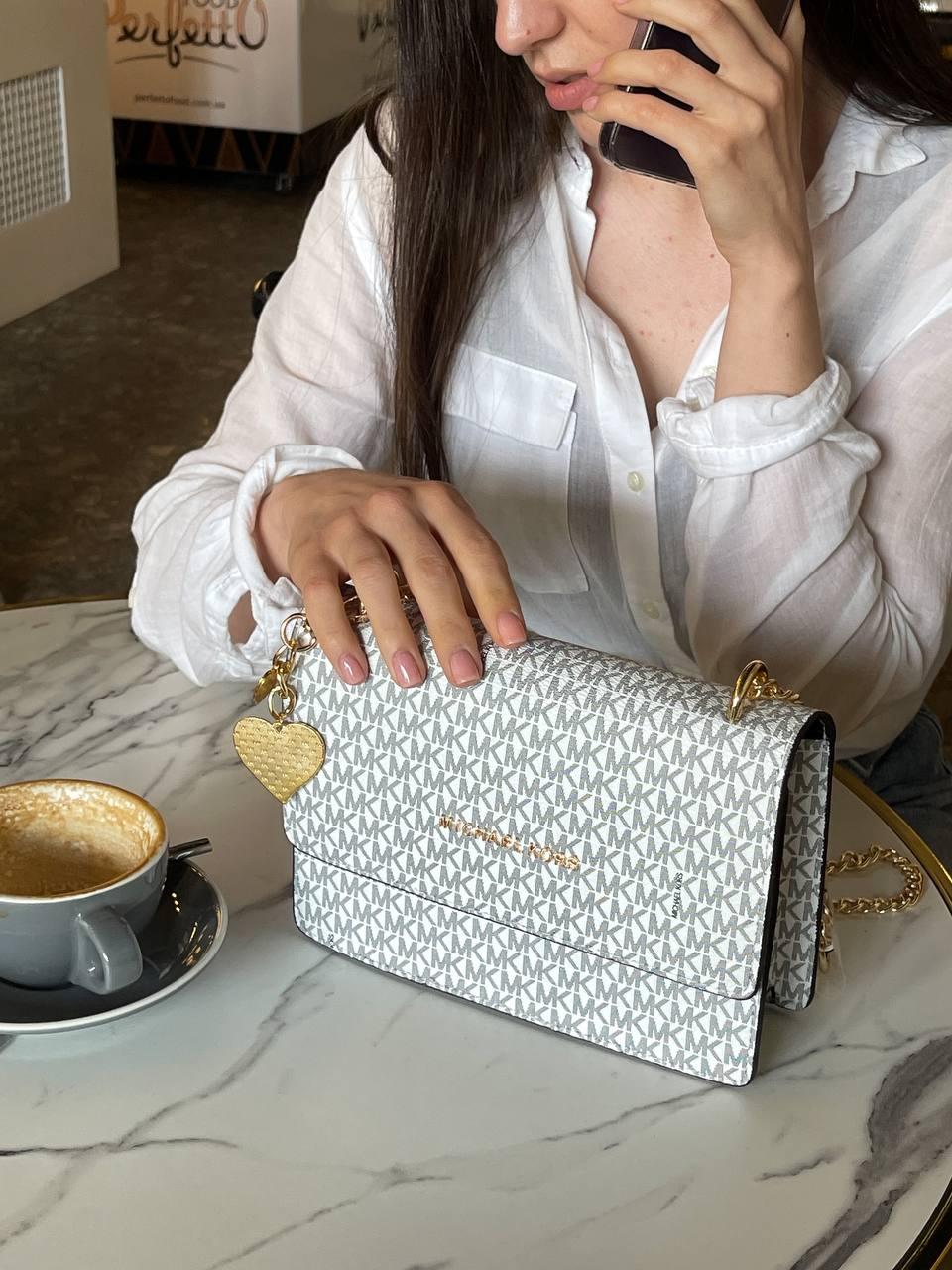 Michael kors white mini bag cheap