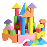 Дитячий ігровий набір дерев'яних кубиків "LandToys" Місто 100 шт., фото 6