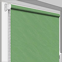 Рулонная штора открытого типа DecoSharm Вода 2159 Зеленый Лучшее качество