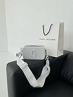 Женская подарочная сумка Marc Jacobs The Snapshot Total White (белая) KIS02039 стильная сумочка Марк Якобс