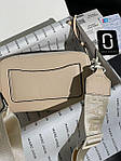 Жіноча подарункова сумка Marc Jacobs The Snapphot Total Beige (бежева) KIS02022 стильна сумочка Марк Якобс top, фото 8
