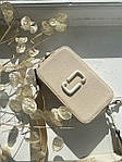 Жіноча подарункова сумка Marc Jacobs The Snapphot Total Beige (бежева) KIS02022 стильна сумочка Марк Якобс top, фото 10