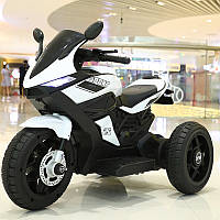 Детский электромобиль мотоцикл Yamaha M 4454EL-1 (моторы 2x35W, аккумулятор 6V5AH, белый)