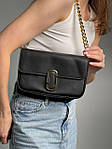 Жіноча подарункова сумка крос-боді Marc Jacobs The J Marc Shoulder Bag Black (чорна) KIS02174 модна top, фото 8