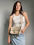 Жіноча подарункова сумка крос-боді Marc Jacobs The J Marc Shoulder Bag Cream  (кремова) KIS02173 модна top, фото 3