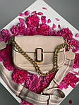 Жіноча подарункова сумка крос-боді Marc Jacobs The J Marc Shoulder Bag Cream  (кремова) KIS02173 модна top, фото 10