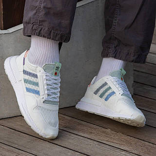 Мужские кроссовки Adidas ZX 500 RM Commonwealth (белые с