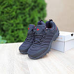 Чоловічі зимові кросівки Merrell Vibram (чорні з червоним) модні низькі кросівки 3910 Мерелл топ, фото 5