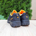 Чоловічі зимові кросівки Merrell Vibram (чорні з жовтогарячим) термо кроси утеплені флісом О3911 top, фото 6