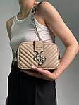 Жіноча сумка клатч Guess Penelope Beige (бежева) KIS17048 красива стильна модна містка для дівчини top, фото 5