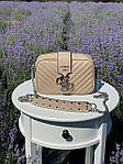 Жіноча сумка клатч Guess Penelope Beige (бежева) KIS17048 красива стильна модна містка для дівчини top, фото 8