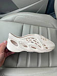 Жіночі сандалії YEEZY Foam Runner Sand (молочні) модні повсякденні босоніжки No Brend Ar7012 top, фото 7