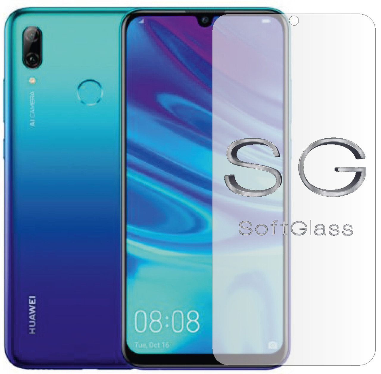 М'яке скло Huawei PSmart 2019 Pot-lx1 на екран поліуретанове SoftGlass