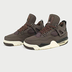 Жіночі кросівки Nike Air Jordan 4 Retro "A Ma Maniere" (коричневі) класні демісезонні молодіжні NJ038 vkross