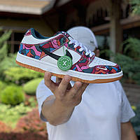 Мужские кроссовки Nike SB Dunk Low Parra (цветные) модные повседневные деми кеды J3573 top