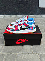 Мужские кроссовки Nike SB Dunk Low Pro Parra Abstract Art (разноцветные) красивые яркие цветные кеды art0421