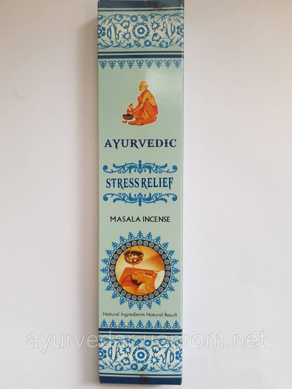 Аромапалочки, натуральные благовония Антистресс,Ayurvedic Sress Relief, 20 гр. - фото 1 - id-p1898210103