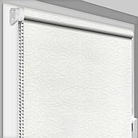 Рулонная штора DecoSharm Цветы 5175-1 Белый от Производителя