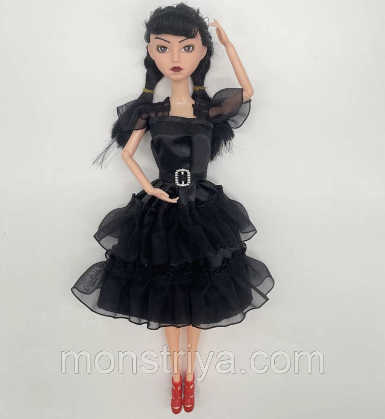 Шарнірна Лялька Wednesday Addams, Венсдей, Вензді, Венздей Адамс, фото 1