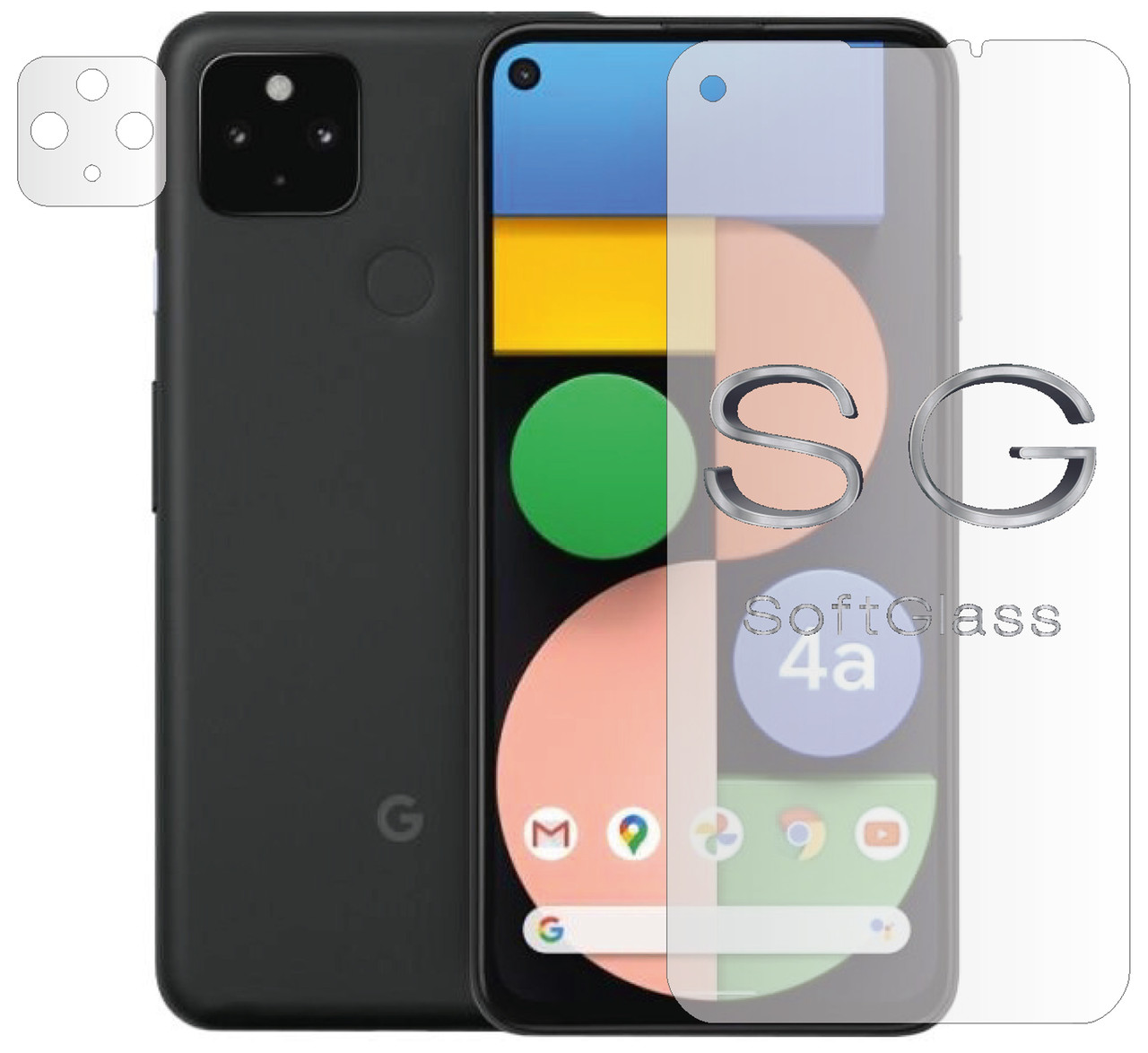 М'яке скло Google Pixel 4a 5G на екран поліуретанове SoftGlass