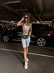 Жіноча подарункова сумка Celine mini green (зелена) арт2105 стильна вишукана для дівчини top, фото 3