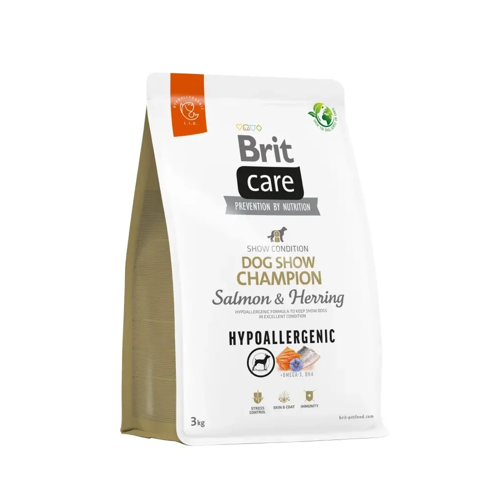 Brit Care Hypoallergenic Dog Show Champion сухий корм для виставкових собак, 3 кг