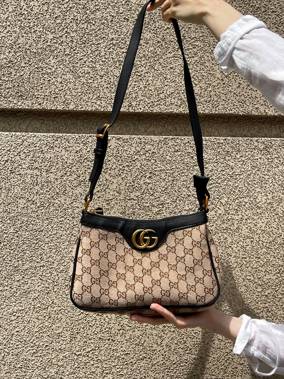 Жіноча сумка-клатч Gucci Aphrodite Shoulder Bag Grey (бежева) torba0199 подарункова дуже красива стильна top
