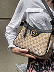Жіноча сумка-клатч Gucci Aphrodite Shoulder Bag Grey (бежева) torba0199 подарункова дуже красива стильна top, фото 4