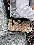 Жіноча сумка-клатч Gucci Aphrodite Shoulder Bag Grey (бежева) torba0199 подарункова дуже красива стильна top, фото 8