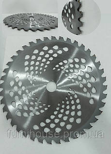 Диск для триммера с победитовыми напайками Тарелка 255х40Т Нож для